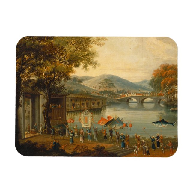 Queen Henrietta Maria med Herr Jeffrey Hudson Magnet (Horisontell)
