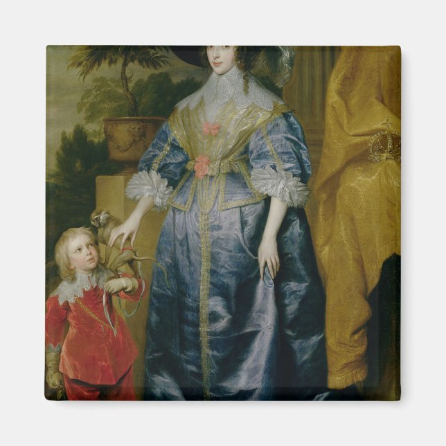 Queen Henrietta Maria och hennes dwarf Magnet (Framsidan)