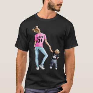 Queen Holding Händer, prins Mamma Life Mor Da T Shirt