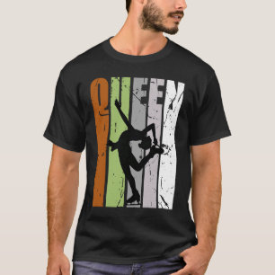 Queen Ice Skating Birthday Silhouette Fläkt Ice Sk T Shirt