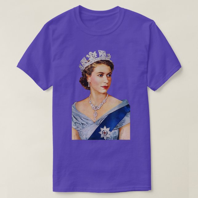 Queen II - Elizabeth England - Queen of England 19 T Shirt (Design framsida)