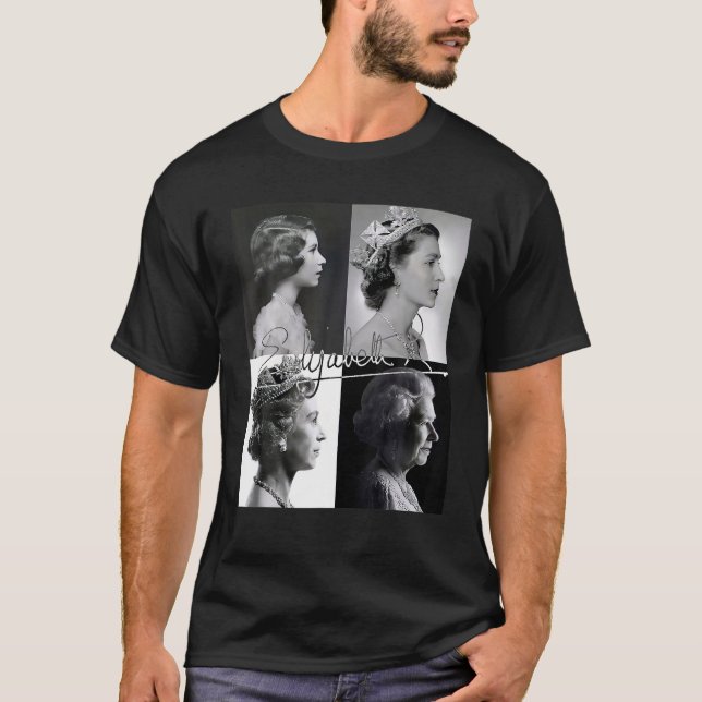 Queen II - Elizabeth England - Queen of England T Shirt (Framsida)