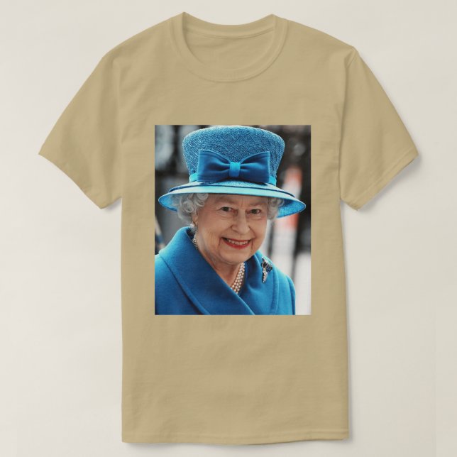 Queen II - Elizabeth S England - Queen of England  T Shirt (Design framsida)
