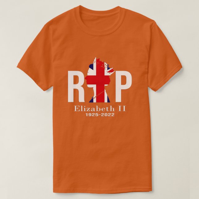 Queen II - Elizabeth S England - Queen of England  T Shirt (Design framsida)
