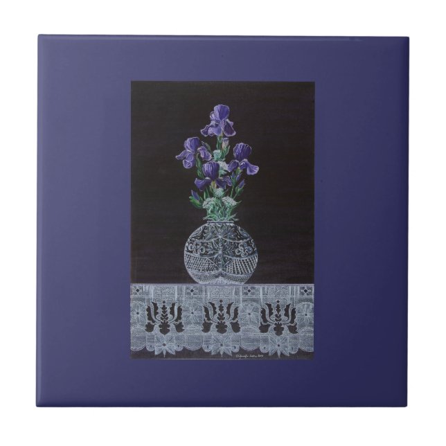 Queen Iris's Snöre Kakelplatta (Framsidan)