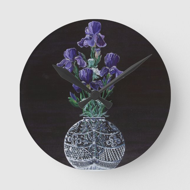 Queen Iris's Snöre Rund Klocka (Framsida)