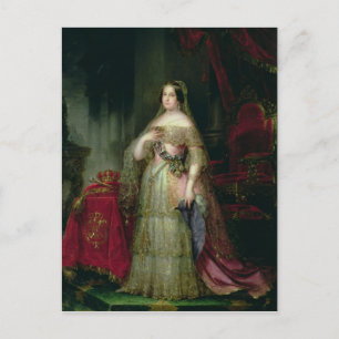 Queen Isabella II av Spanien Vykort