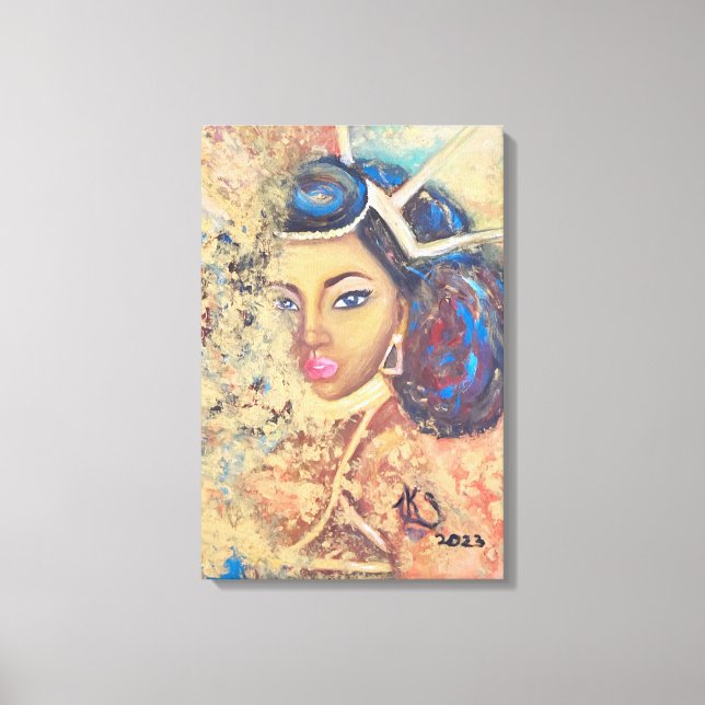 Queen Kaleila Oljemålning by Venus Leone Print Canvastryck (Framsida)
