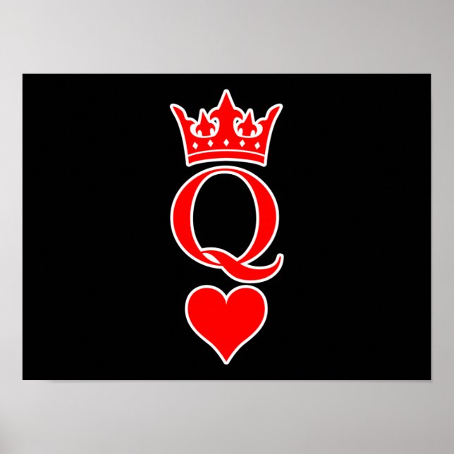 Queen Kärlek Valentine Romantic Valentines day Cou Poster (Framsidan)