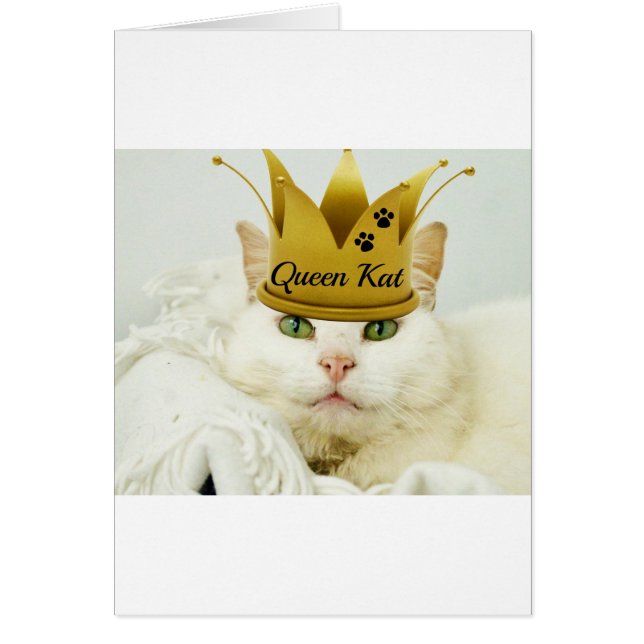 Queen Kat Hälsningskort (Framsidan)