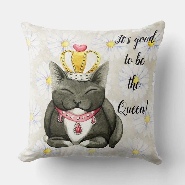 Queen Kattunge Fånig Dekorativ kudde (Framsida)