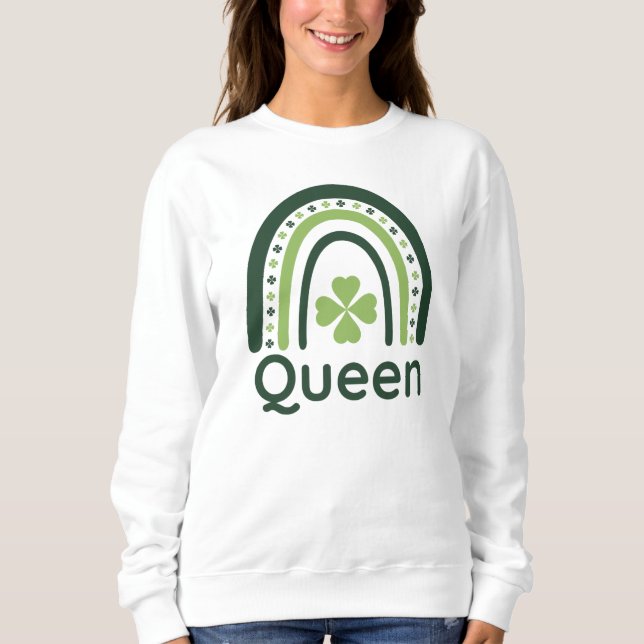Queen Klöver Boho Rainbow T Shirt (Framsida)