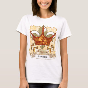 Queen Krona Banner Grandma T Shirt