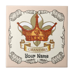 Queen Krona Grandma tile Kakelplatta