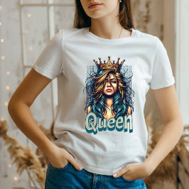 Queen Krona Graphic trendig tshirt T Shirt