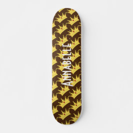 Queen Krona Guld Black Skateboard