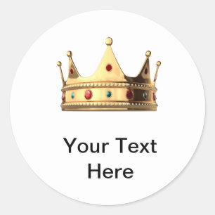 Queen Krona Sticker Pack Runt Klistermärke
