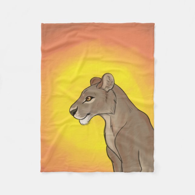Queen Lioness Fleecefilt (Framsidan)