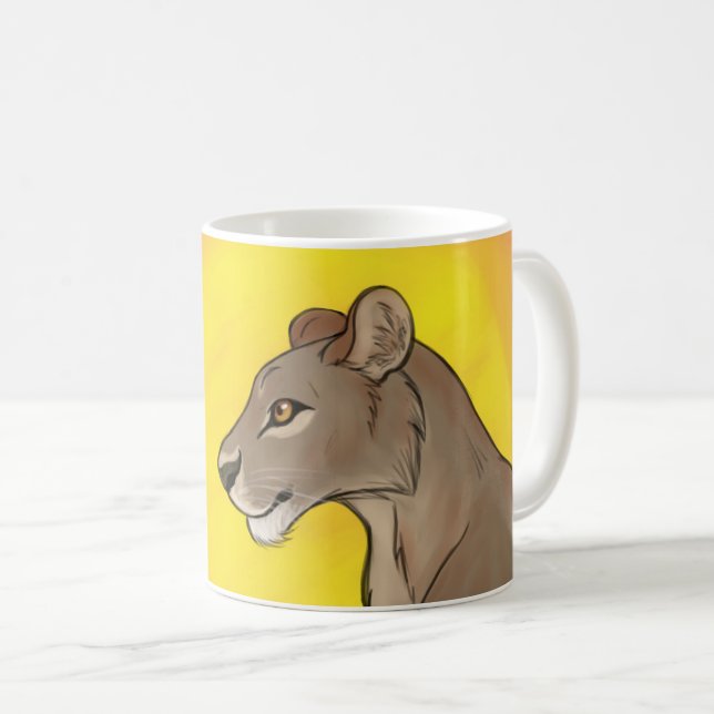 Queen Lioness Kaffemugg (Framsida höger)