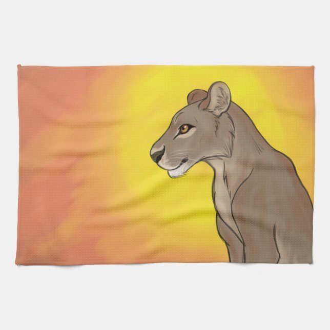 Queen Lioness Kökshandduk (Horisontell)