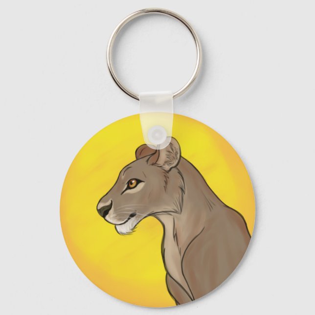 Queen Lioness Nyckelring (Framsida)