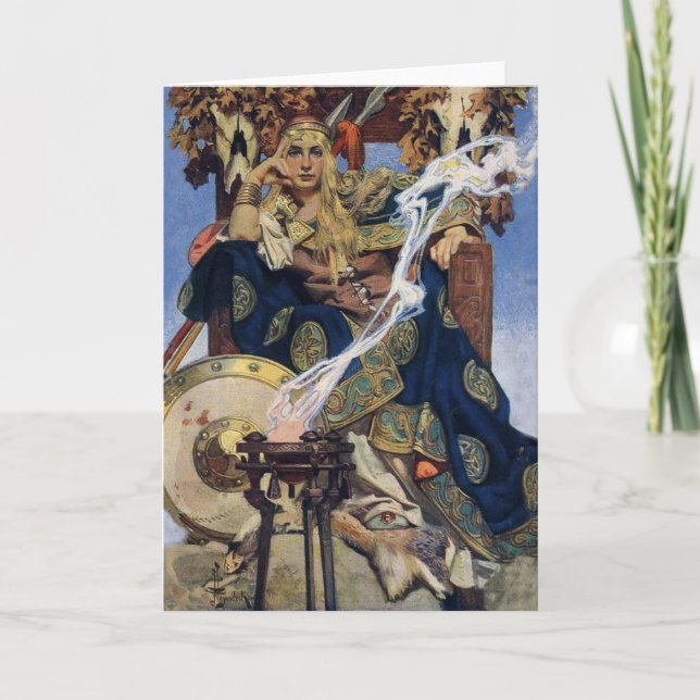 Queen Maeve Warrior Princess Fantasy Art Kort (Framsida)