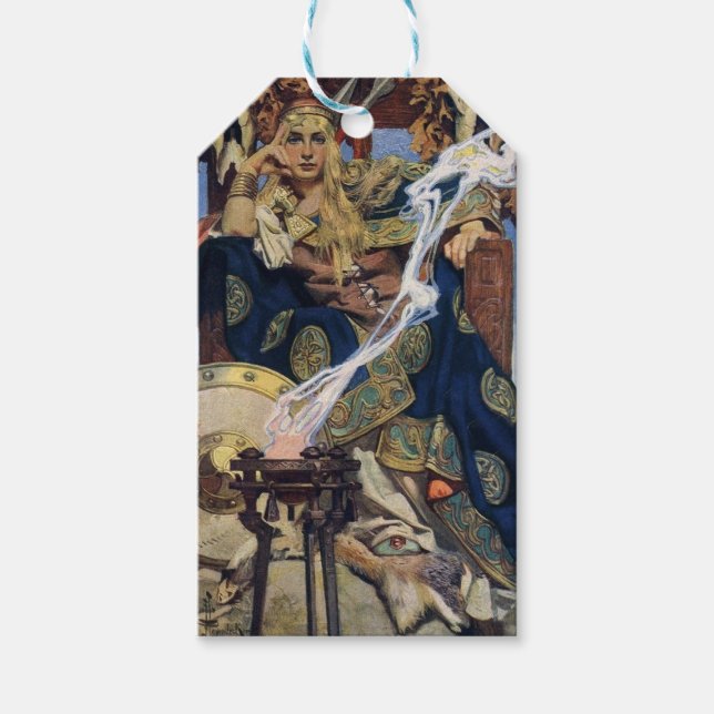 Queen Maeve Warrior Princess Fantasy Art Presentetikett (Framsidan)