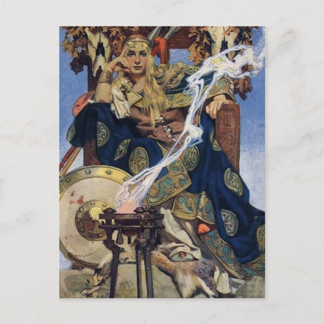 Queen Maeve Warrior Princess Fantasy Art Vykort (Framsida)