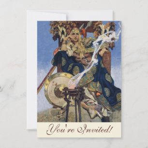 Queen Maeve Warrior Woman Princess Inbjudningar