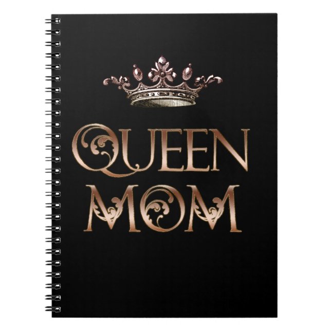 Queen Mamma Anteckningsbok Med Spiral (Framsidan)