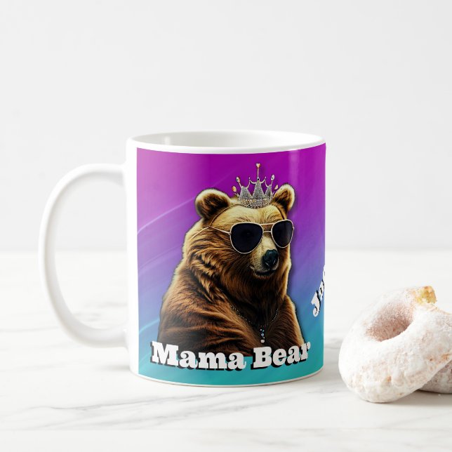 Queen Mamma Bear Kaffemugg (Med munk)