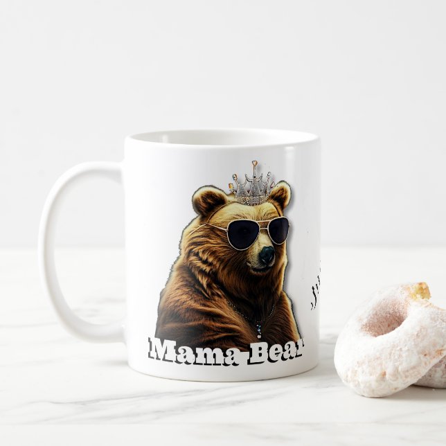 Queen Mamma Bear Kaffemugg (Med munk)