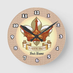 Queen Mamma Clock Rund Klocka