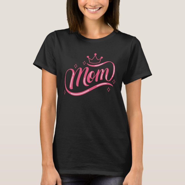 Queen Mamma Gift T Shirt (Framsida)