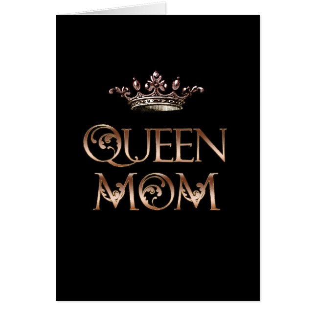 Queen Mamma Hälsningskort (Framsidan)
