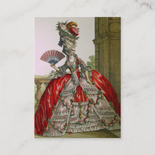 Queen Marie Antoinette ~ Affärskort Large Visitkort