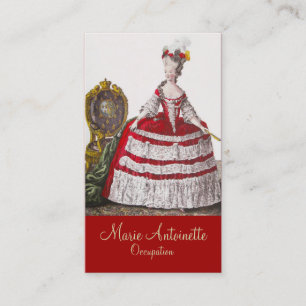 Queen Marie Antoinette ~ Affärskort Visitkort