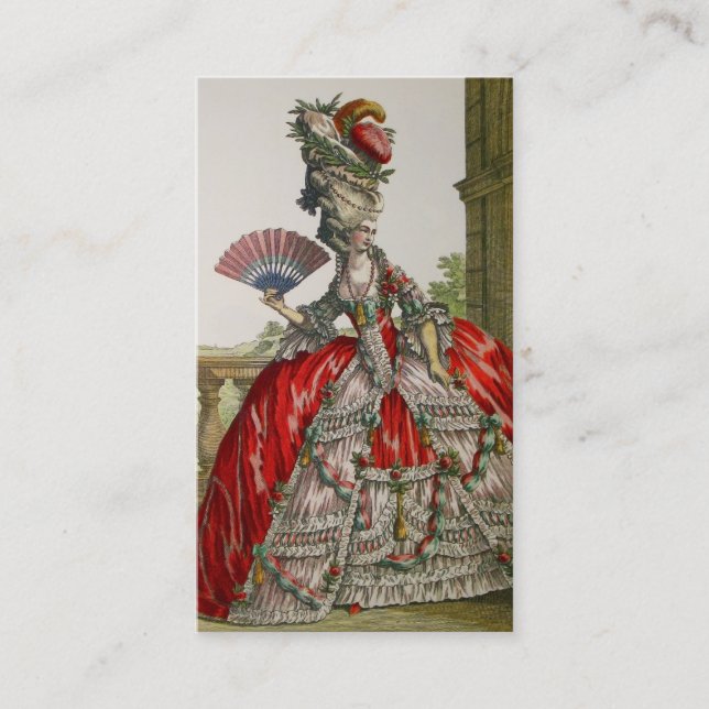 Queen Marie Antoinette ~ Affärskort Visitkort (Framsida)