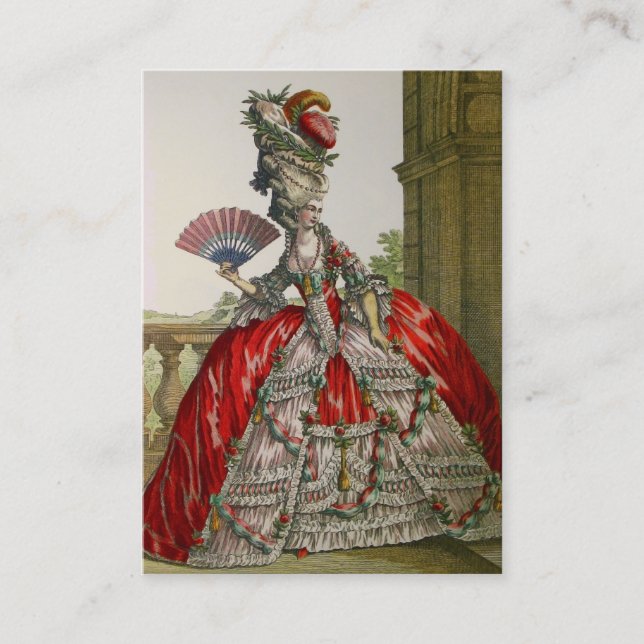Queen Marie Antoinette ~ Affärskort Visitkort (Framsida)