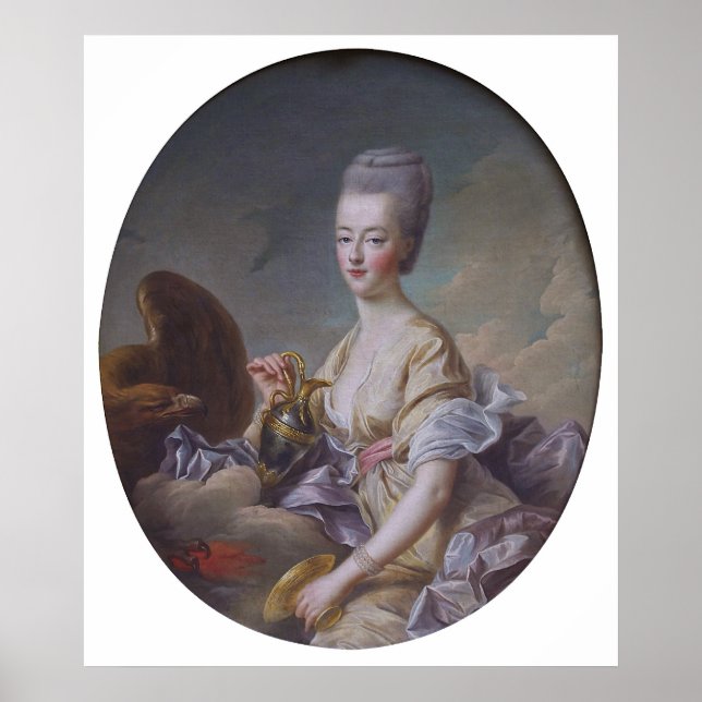 Queen Marie Antoinette av François Hubert Drouais Poster (Framsidan)