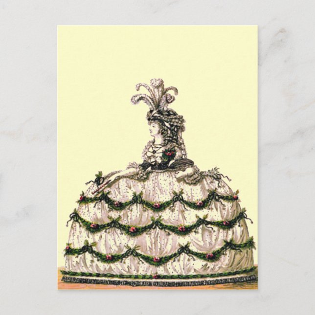 Queen Marie Antoinette Postcard Frankrike Diva Vykort (Framsida)