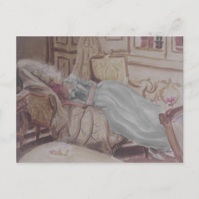 Queen Marie Antoinette ~Postcard / inbjudningar (Framsida)