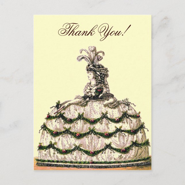 Queen Marie Antoinette ~ Postcard / Inbjudningar Vykort (Framsida)