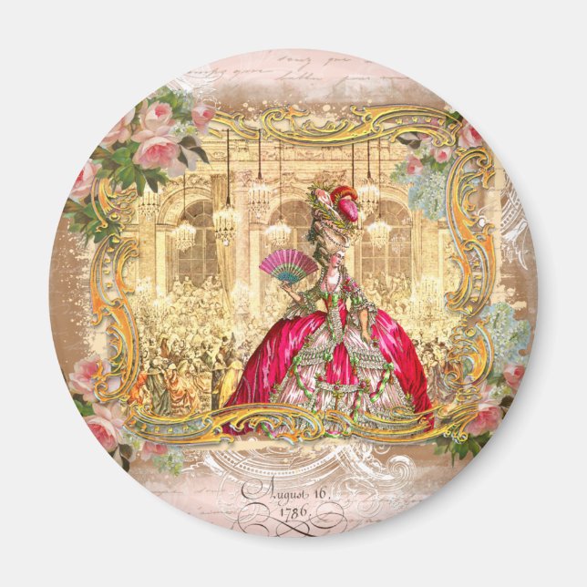 Queen Marie Antoinette Versailles Party Magnet (Framsidan)