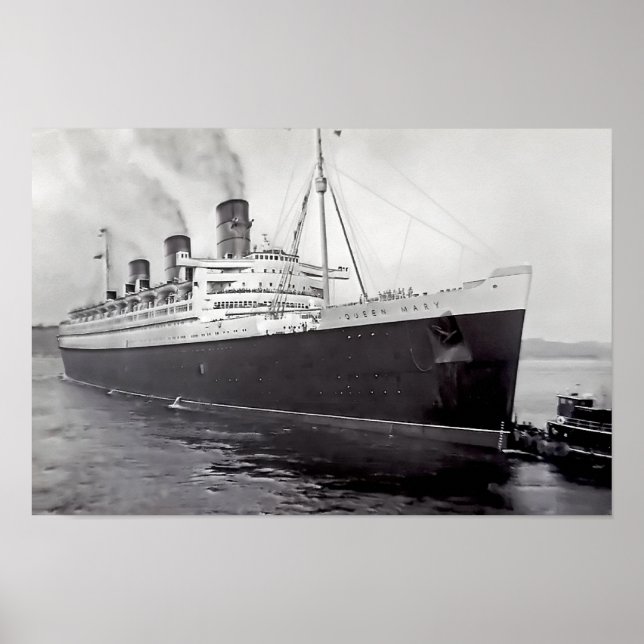 Queen Mary 1958 Poster (Framsidan)