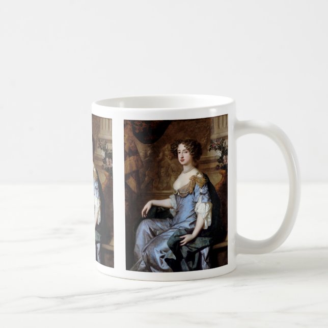 Queen Mary II av Herr Peter Lely Coffee Mugg (Höger)
