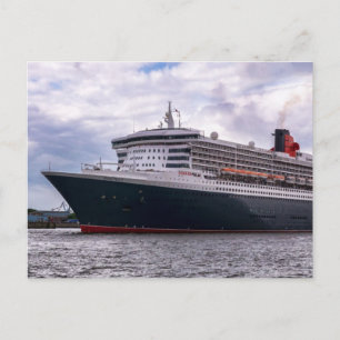 Queen Mary II i Hamburg Harbour Vykort