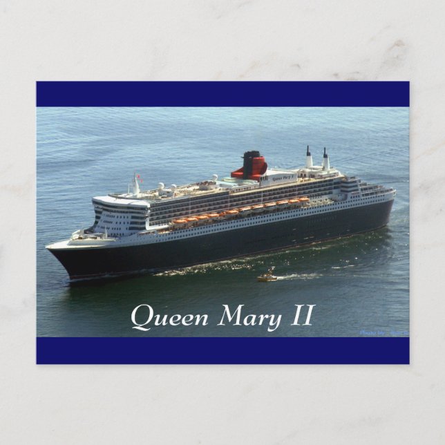 Queen Mary II, Queen Mary II Vykort (Framsida)