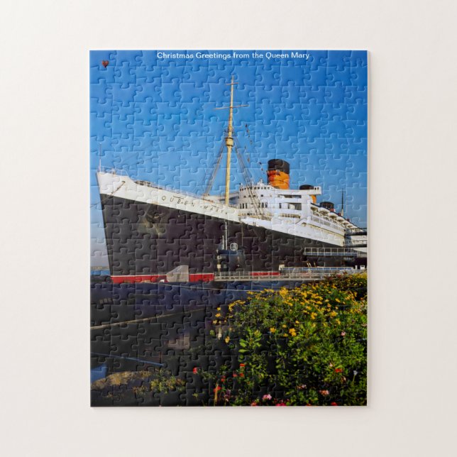 Queen Mary Liner Jigszle Puzzle Pussel (Vertikal)