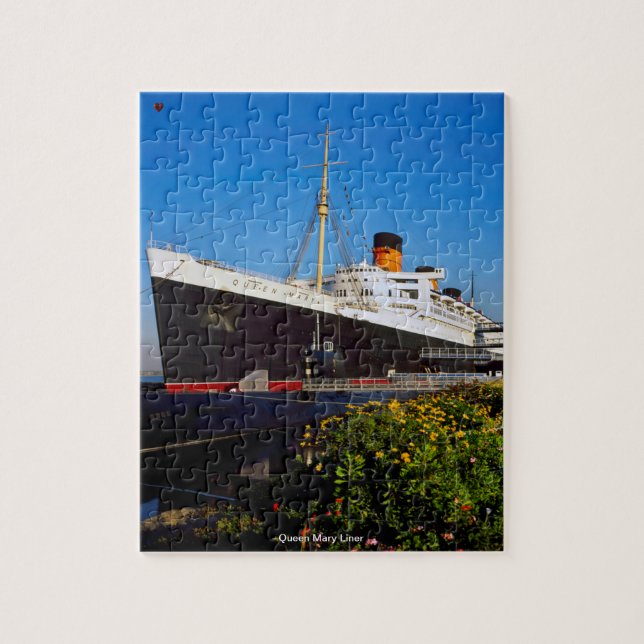 Queen Mary Liner Jigszle Puzzle Pussel (Vertikal)